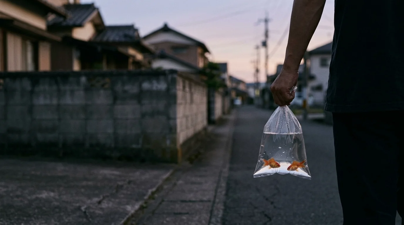 金魚（きんぎょ）— 観賞用の魚。夏の縁日で売られる。