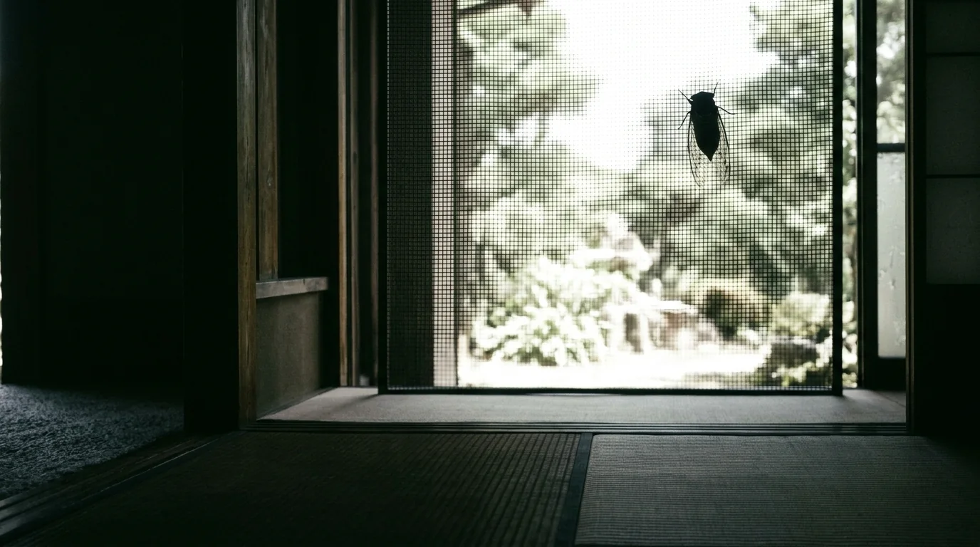 蝉（せみ）— 夏に鳴く昆虫。種によって声が違う。
